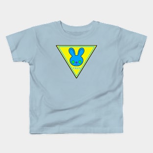 Bunny Yield Sign 1 Kids T-Shirt